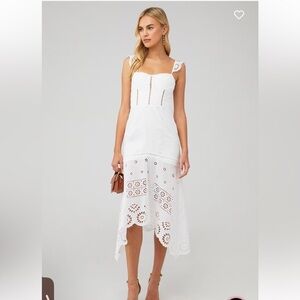Karina Grimaldi Irma eyelet maxi dress